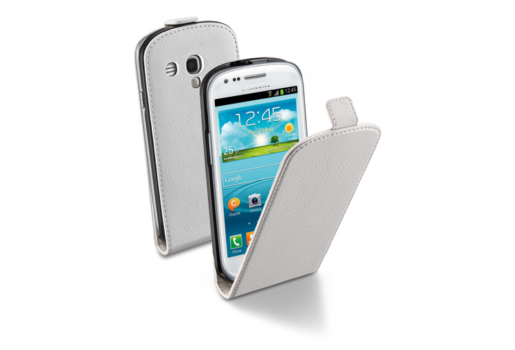 Flap Essential за Samsung galaxy I8190 S3 mini бял