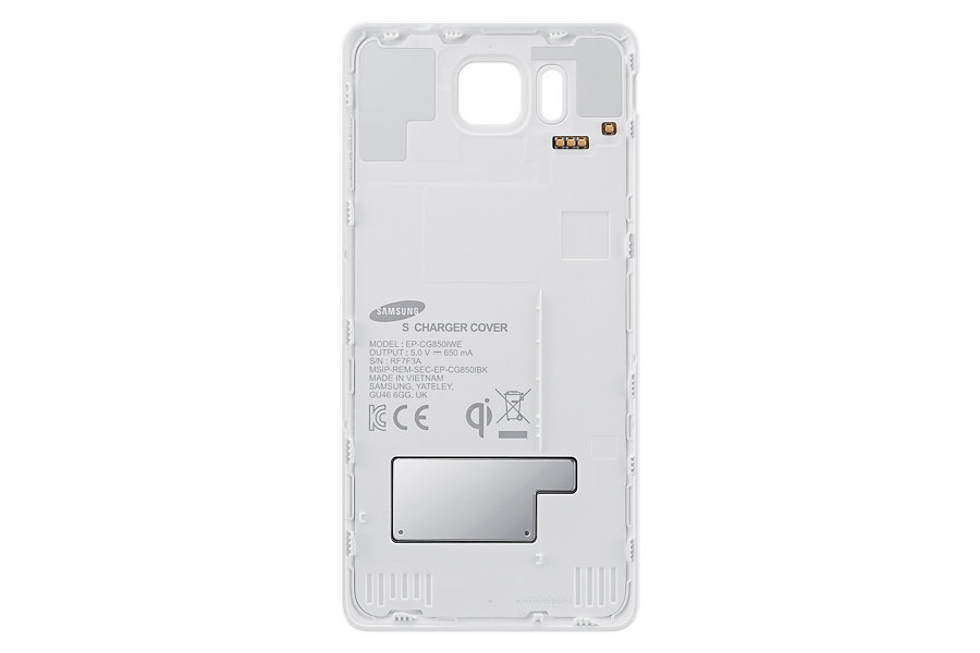 S Charger Cover Samsung Galaxy Alpha White