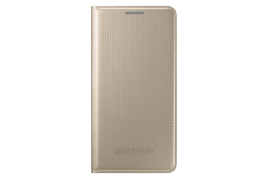 Flip Cover Samsung Galaxy Alpha Gold