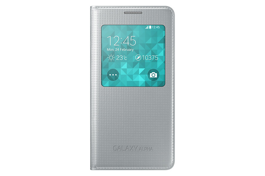 S View Cover Samsung Galaxy Alpha Silver