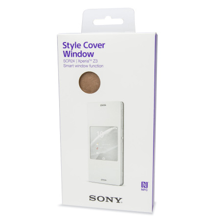 Sony Style Cover SCR24 for Xperia Z3 copper