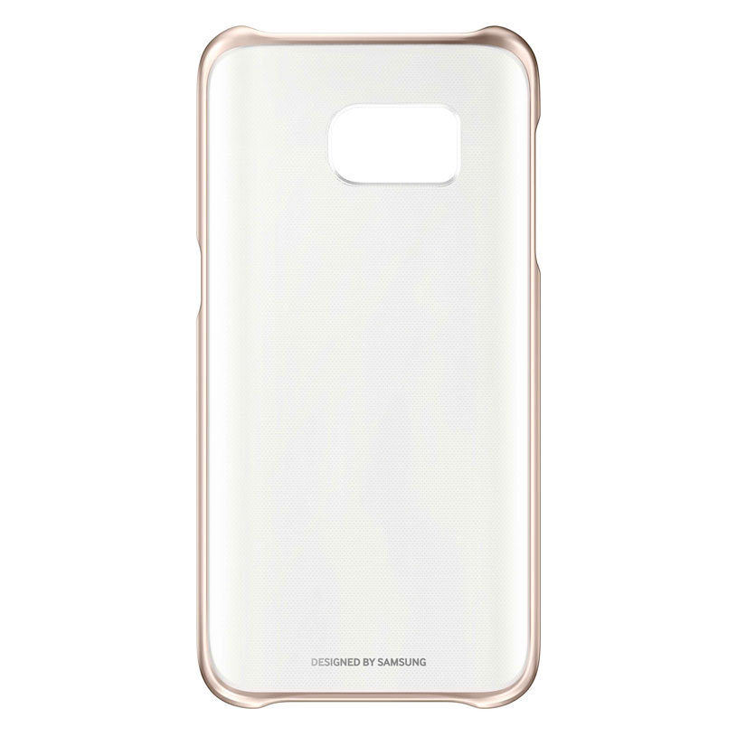 Samsung G930 Clear Cover Gold за Galaxy S7