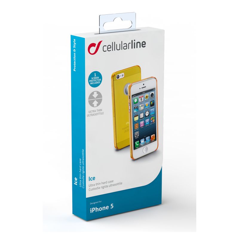 Ice калъф за iPhone 5 жълт