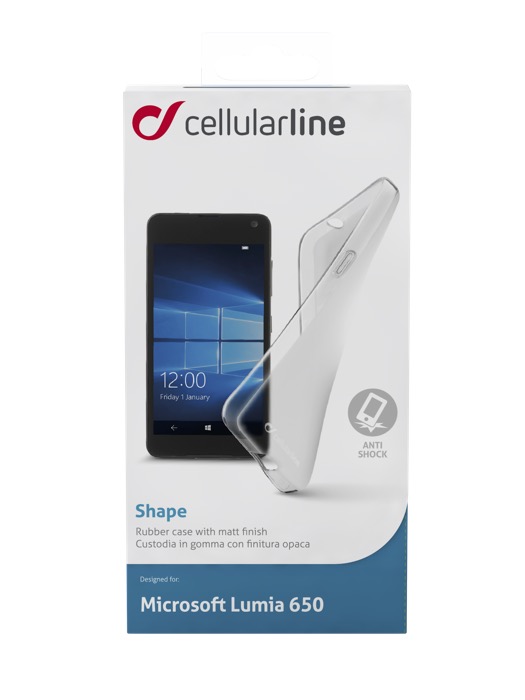Shape калъф за Nokia Lumia 650 прозрачен