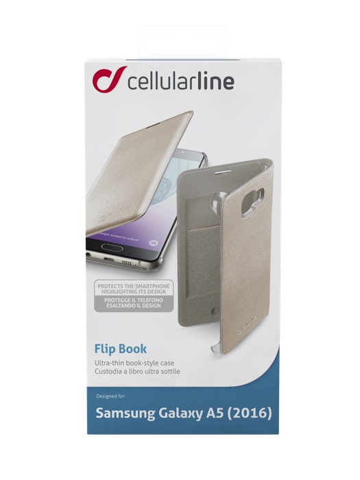 BackBook за Sams Gal А5 2016 златист