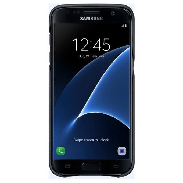 Samsung G930 Leather cover Black за GalaxyS7