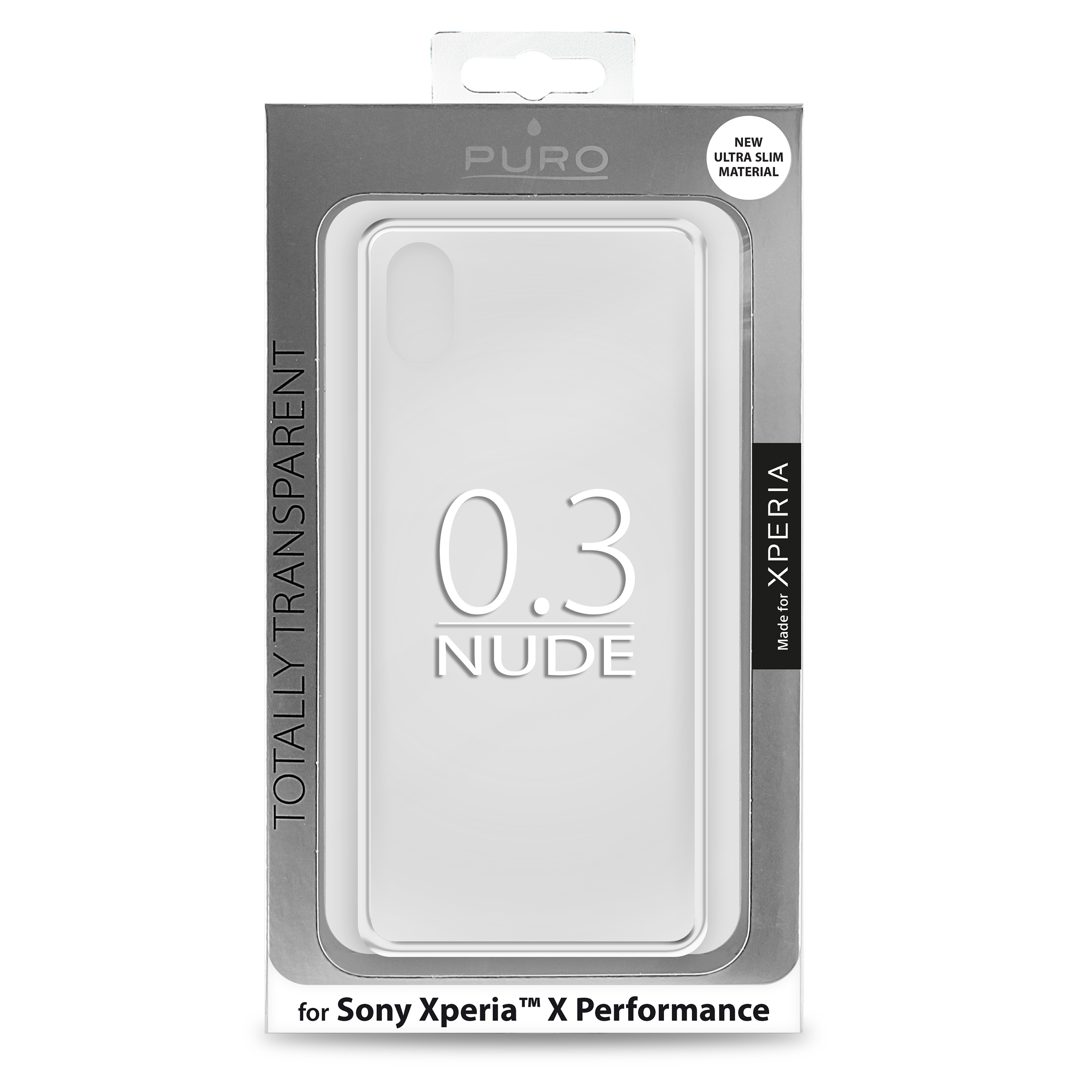 PURO Ultra Slim 0.3 калъф за SONY XP: прозрачен