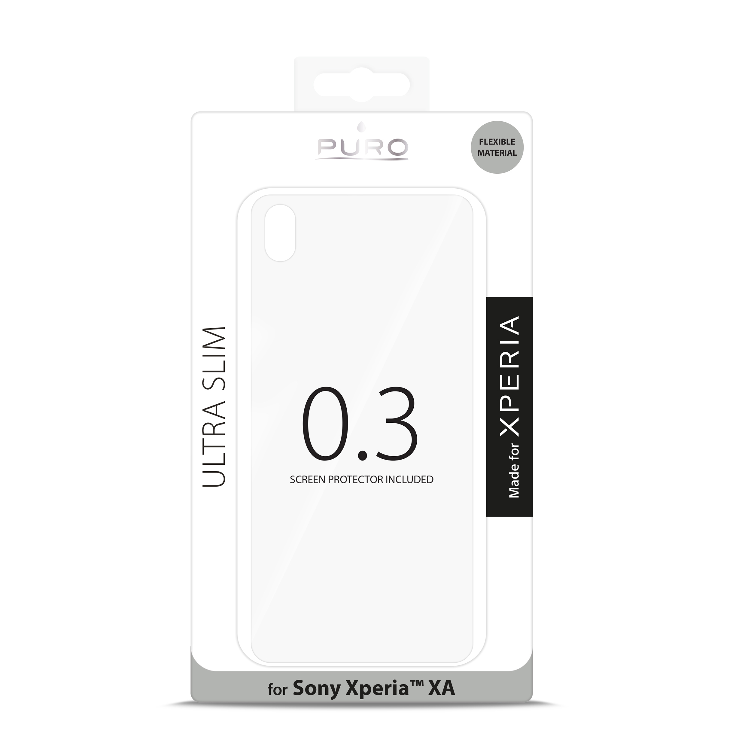PURO Ultra Slim 0.3 калъф за SONY XA: прозрачен