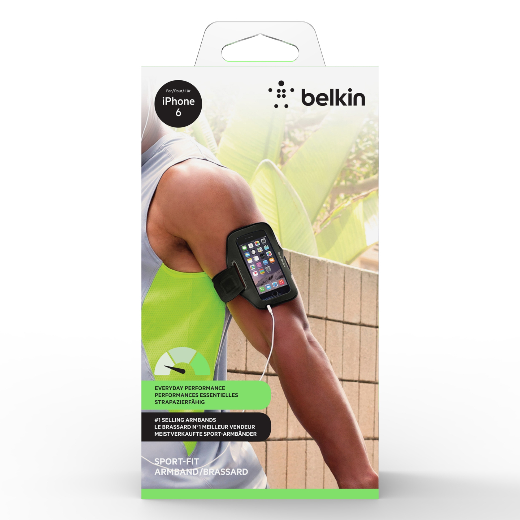Belkin Sport-Fit Armband за iPhone 6/6S * Цвят: черен/сив