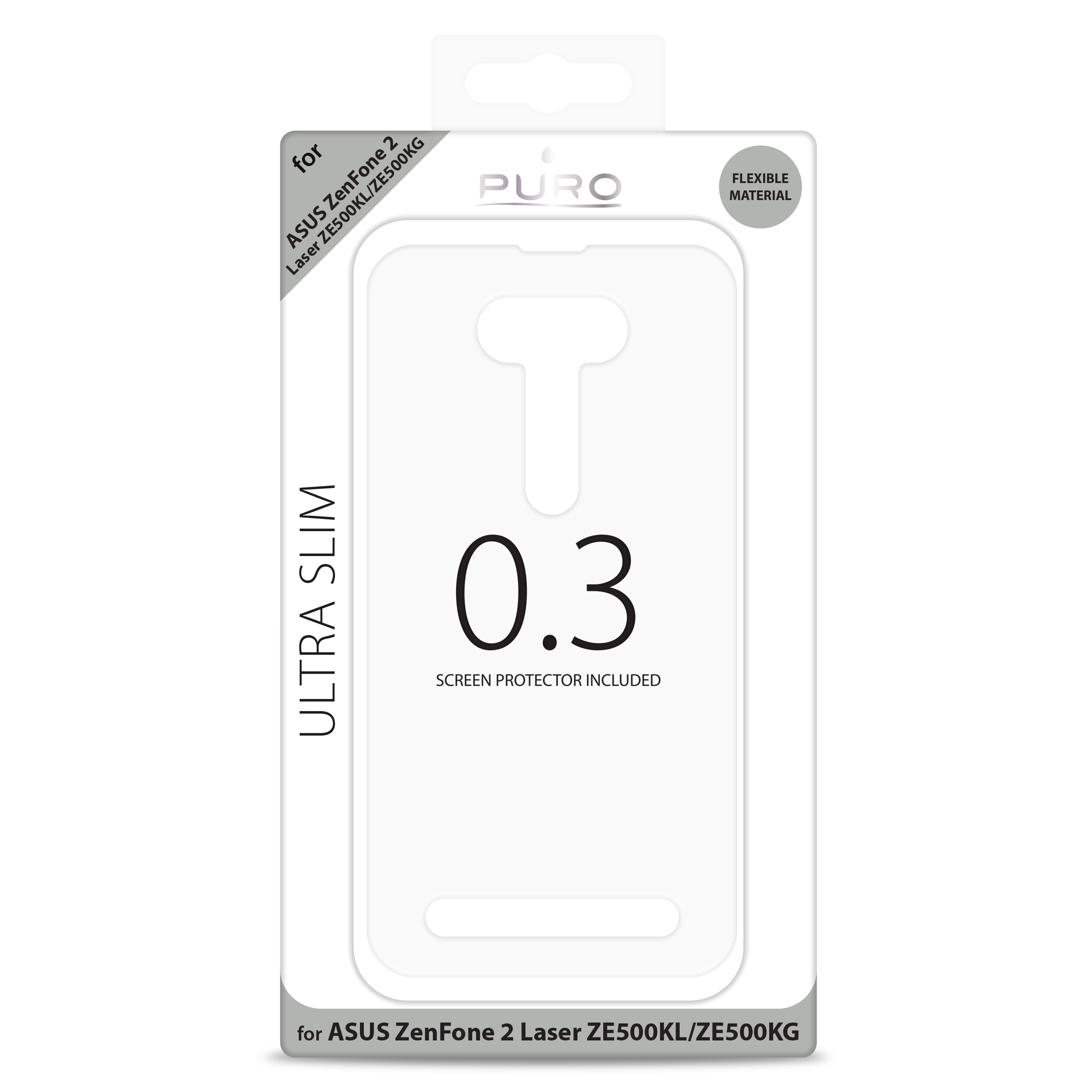 PURO Ultra Slim 0.3 за ASUS ZE500KL/KG: прозрачeн