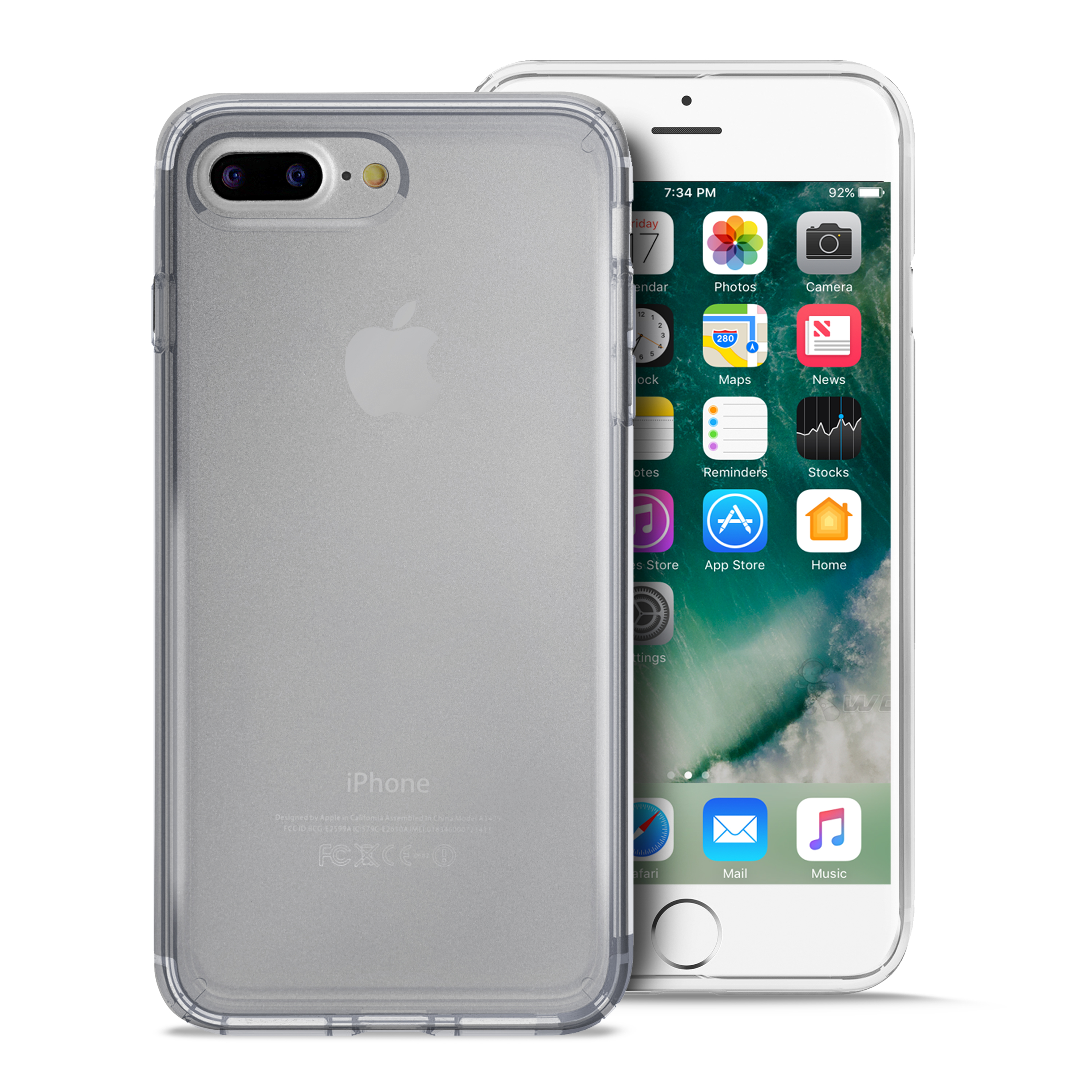PURO 0.3 NUDE калъф за iPhone 7 Plus: прозрачен
