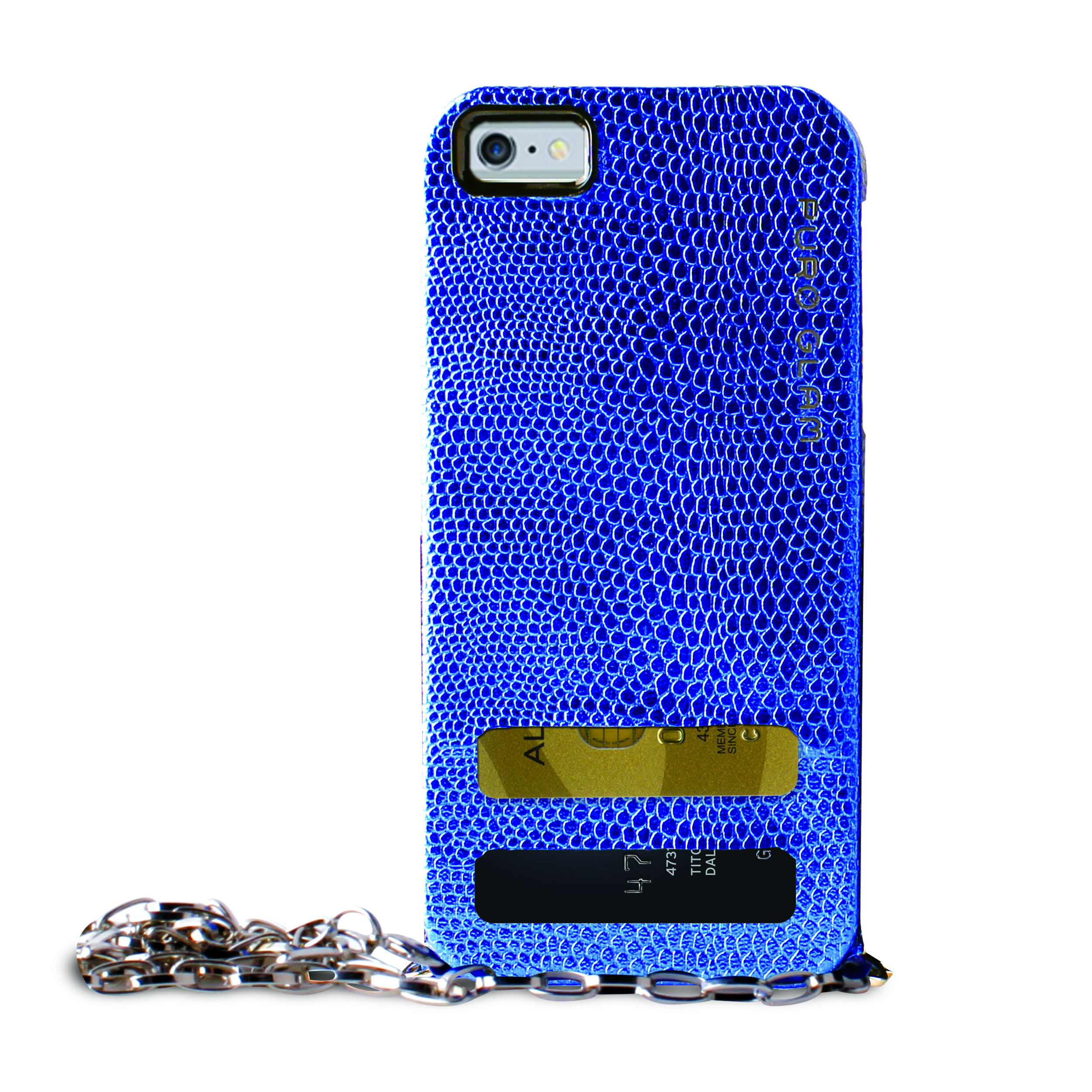 PURO GLAM CHAIN COVER за IPHONE 6/6S:синя
