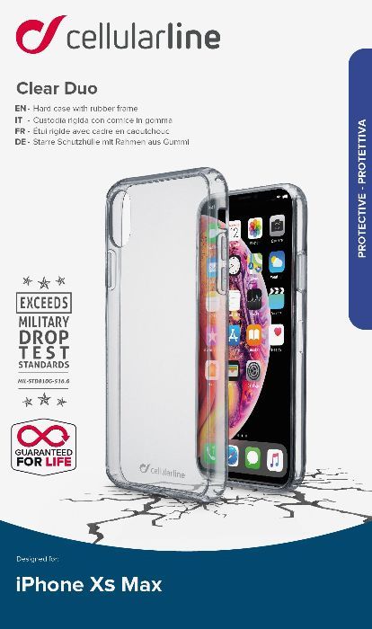 Прозрачен твърд кейс за iPhone Xs Max