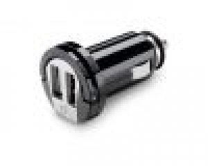 Компактно USB зарядно за кола двойно 2000mAh