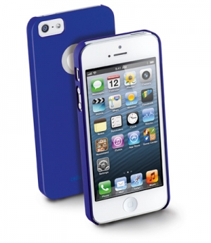 Mat калъф за iPhone 5 син