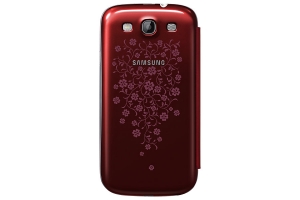 Samsung Galaxy S3,Flip cover,La Fleur red