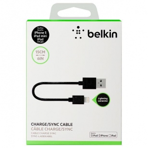 Belkin USB/Lightning Black 0.15m