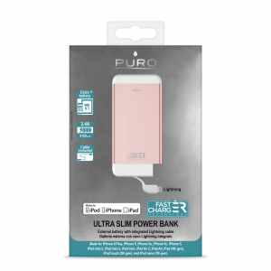 PURO 4100 mAh външна батерия за Apple iPhone & iPad: Rose Gold