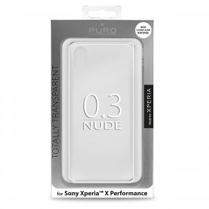 PURO Ultra Slim 0.3 калъф за SONY XP: прозрачен