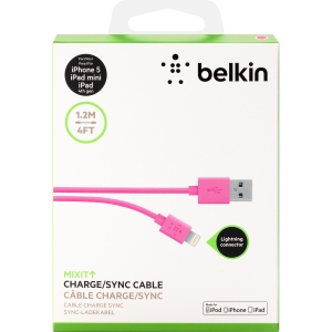 Belkin MIXIT↑™ Lightning Charge/Sync кабел - 2.1А/10W: 1.2м