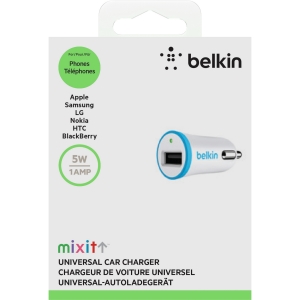 Belkin Micro 12V зарядно - 1.0A/5W * Цвят: бял/син * Без кабел