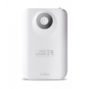 PURO 7800 mAh външна батерия: бяла