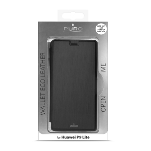 PURO BOOKLET калъф за HUAWEI P9 LITE: черен