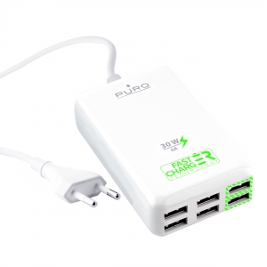 PURO Fast Charger Charging станция: 6 USB порта