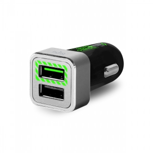 PURO 2.4А/12W FAST CHARGE зарядно: черно