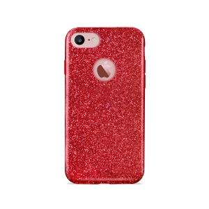 PURO Shine Cover за iPhone 7: червен