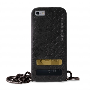 PURO GLAM CHAIN COVER за IPHONE 6/6S:черна