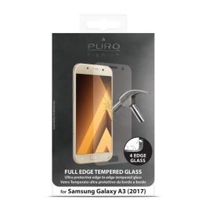 PURO FULL EDGE TEMPERED GLASS протектор за SAMSUNG GALAXY A3 2017